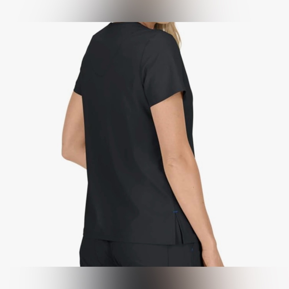 Koi Basics Medical Scrub V-Neck Black Top XL Women’s GUC - Picture 6 of 16